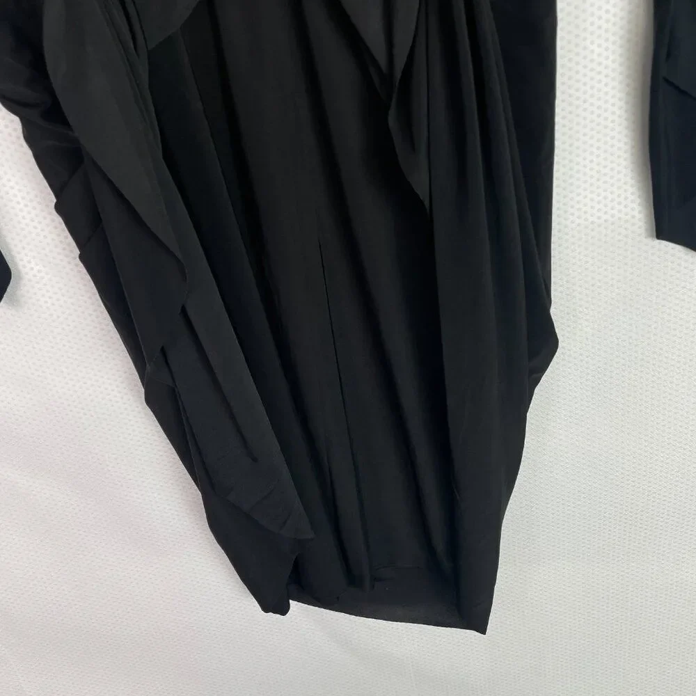 Misa Los Angeles Revolve Teget Front Twist Knot Cocktai Mini Dress Black S